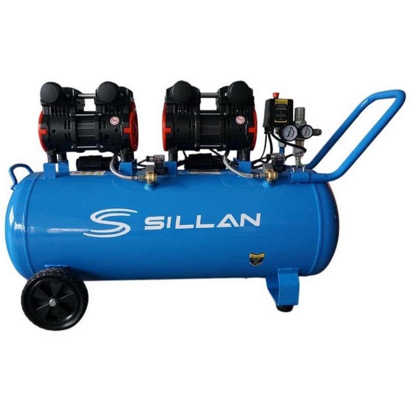 Компрессор воздушный Sillan (HM1.1JW*2/100L б/м) 100L/8Bar/230V