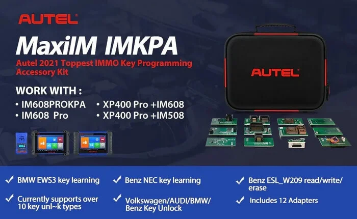 Комплект адаптеров Autel MaxiIM IMKPA совместимость