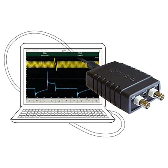 Двухканальная USB-приставка (мотор-тестер) "АВТОАС-ЭКСПРЕСС-2МК3"
