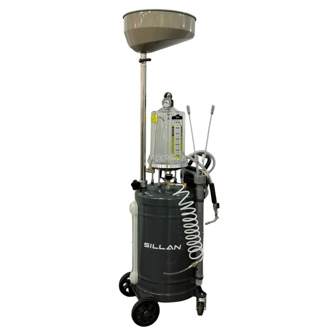 Установка сбора и замены масла с предкамерой НС-2097 80л Grey