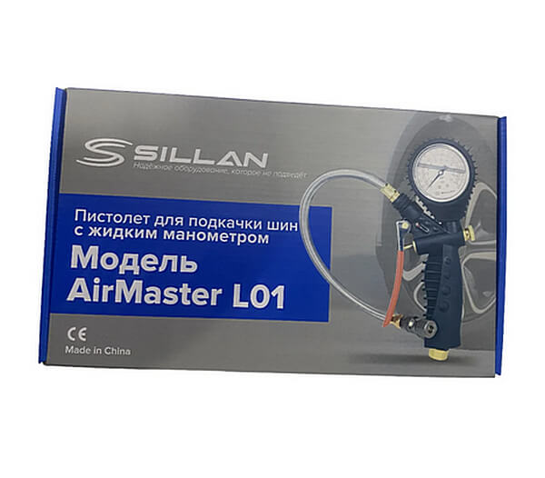 Пистолет для подкачки шин с жидким манометром TurboTire L01 Sillan фото 2