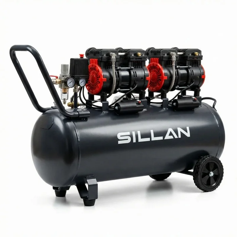 Компрессор воздушный Sillan (HM1.1JW*2/100L б/м)