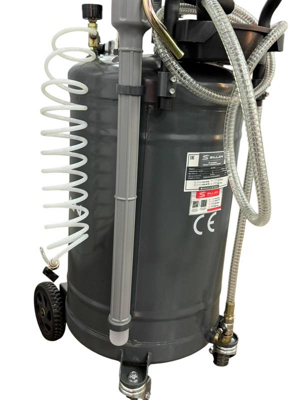 Установка сбора и замены масла с предкамерой НС-2097 80л Grey