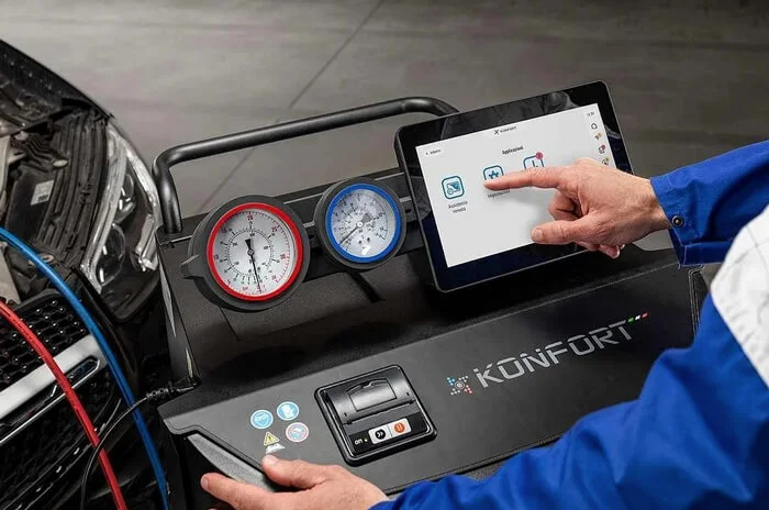 TEXA KONFORT 760 BUS TOUCH FOR R134a управление