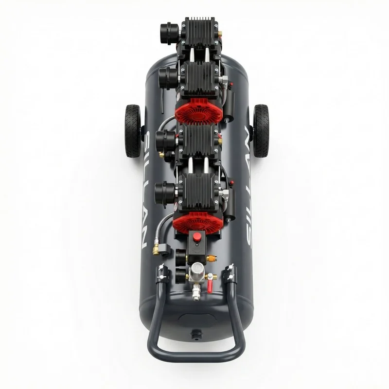 Компрессор воздушный Sillan (HM1.1JW*2/100L б/м) 100L/8Bar/230V