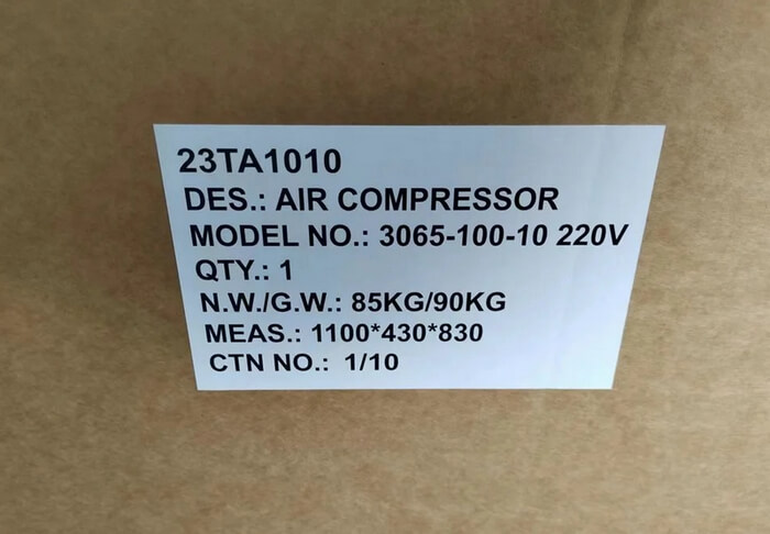 Компрессор воздушный 3065-100-10 220V фото 7