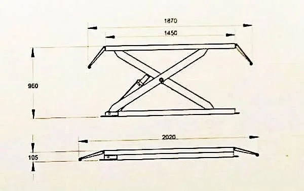 Ножничный подъемник SILLAN U-Z30 230V/50HZ/1PH