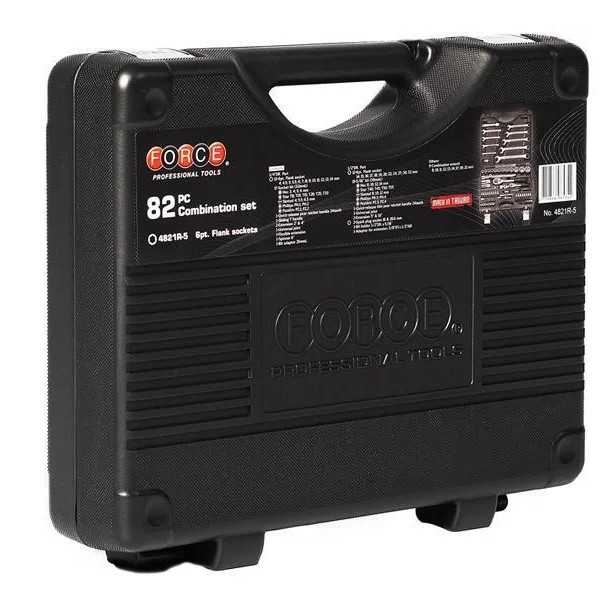 4821R-5 FORCE 1/4" и 1/2" Набор инструмента с 6-ти гран. головками (82пр.)