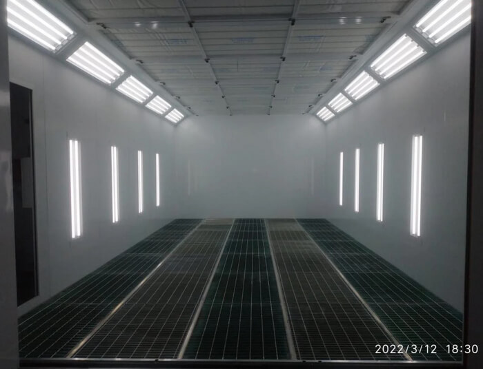 Покрасочная камера GL3 вид изнутри