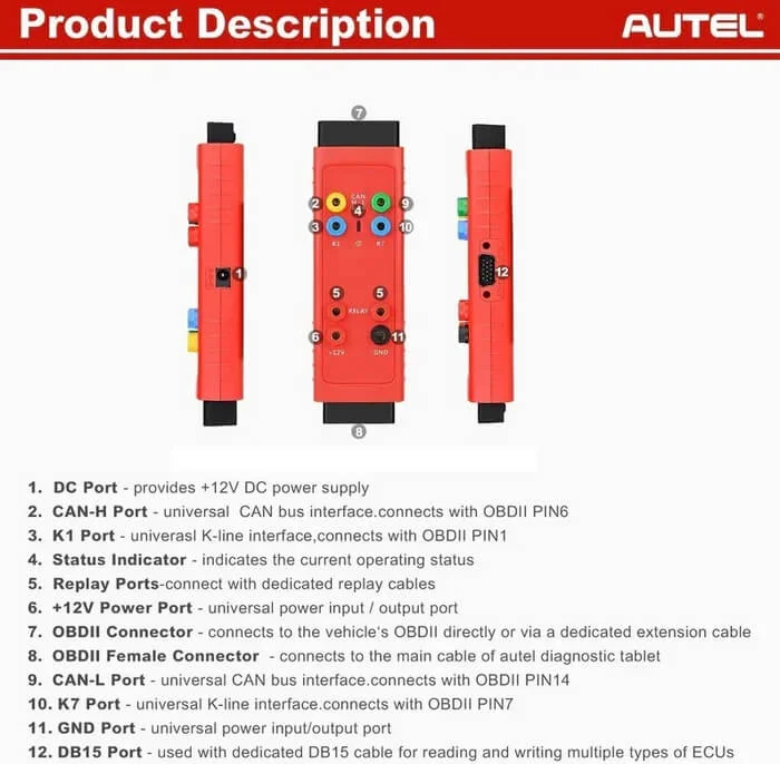 Адаптер для программирования ключей Mercedes Autel G-Box2, для IM608 управление