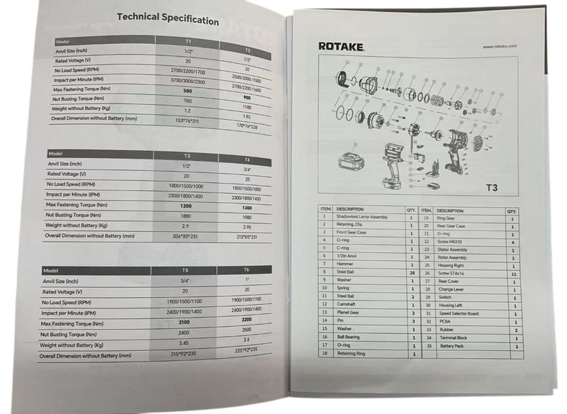 8813 Аккумуляторный ударный гайковёрт 1/2″, 1880 Н·м
