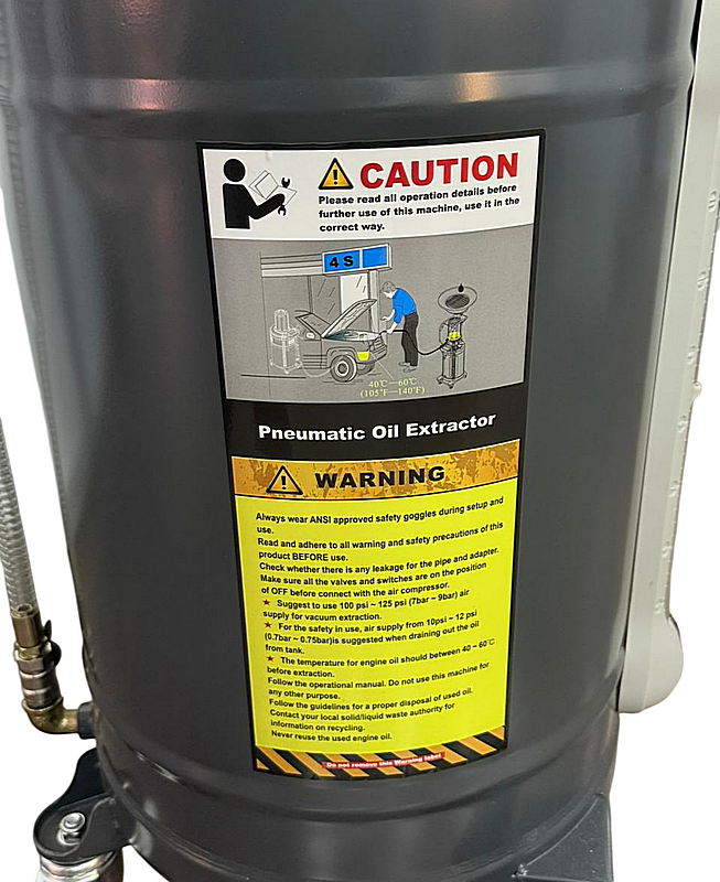 Установка сбора и замены масла с предкамерой НС-2097 80л Grey