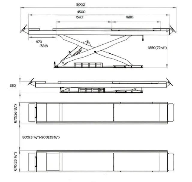 Ножничный подъемник U-C45 380B