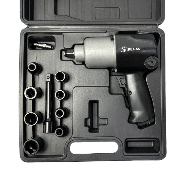 RT-5231K Пневмогайковерт SILLAN 1/2" 650Нм в кейсе