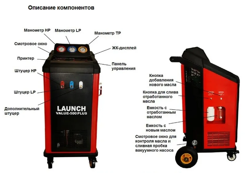 VALUE-500PLUS Установка для заправки автокондиционеров 220V