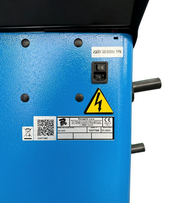 Балансировочный стенд Ravaglioli G2.121R маркировка