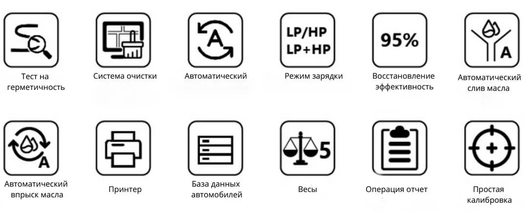 Установка для заправки автокондиционеров Sillan X549 функции