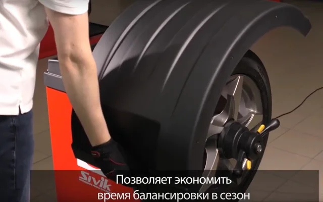 Станок для балансировки колес автомототранспортных средств СБМК-60 Э (РФ, Синий), Уценка, код: 220425-0001
