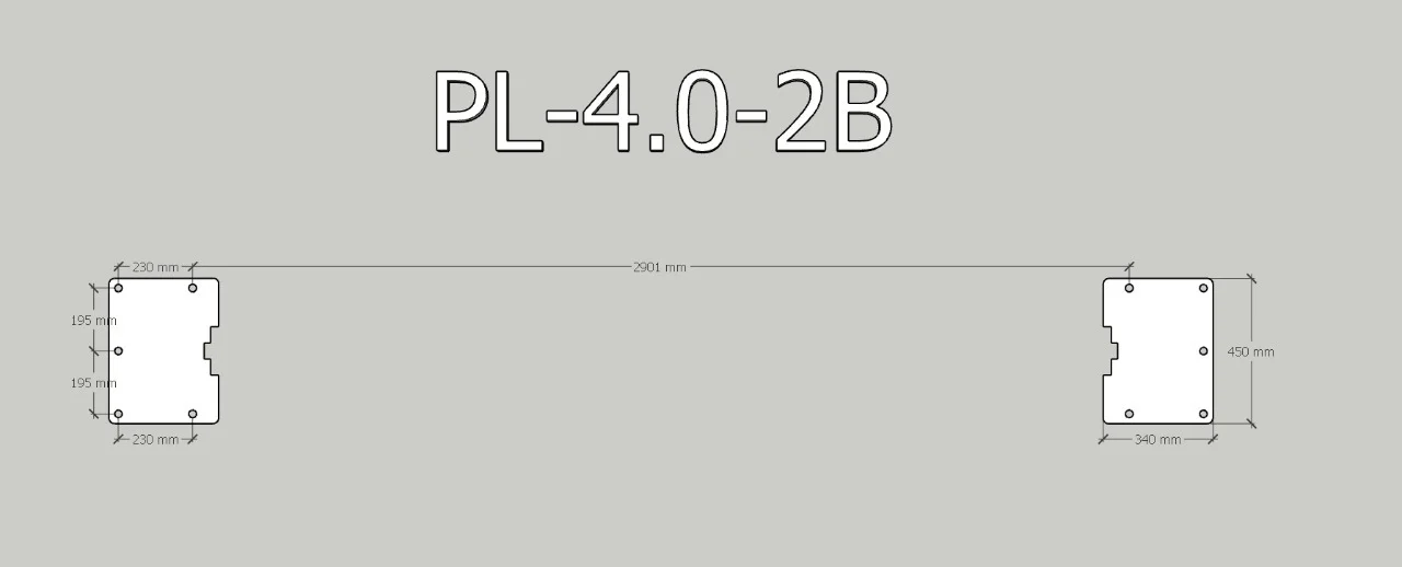 PL-4.0-2B(380V) с адаптерами, КОМПЛЕКТ схема 5