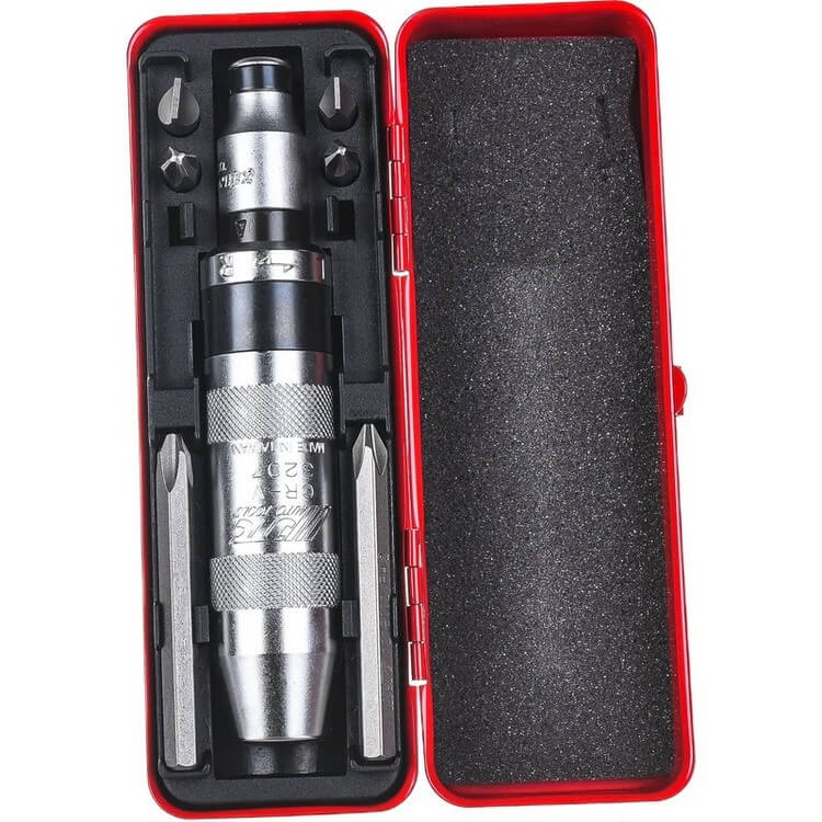 Отвертка ударная с набором бит (6 предметов) JTC-3207