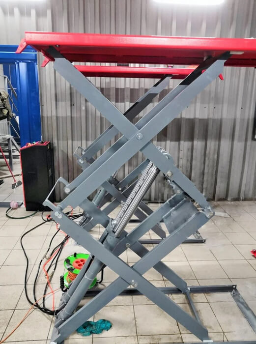 Ножничный подъемник TLT 632AF с двигателем реальные фото