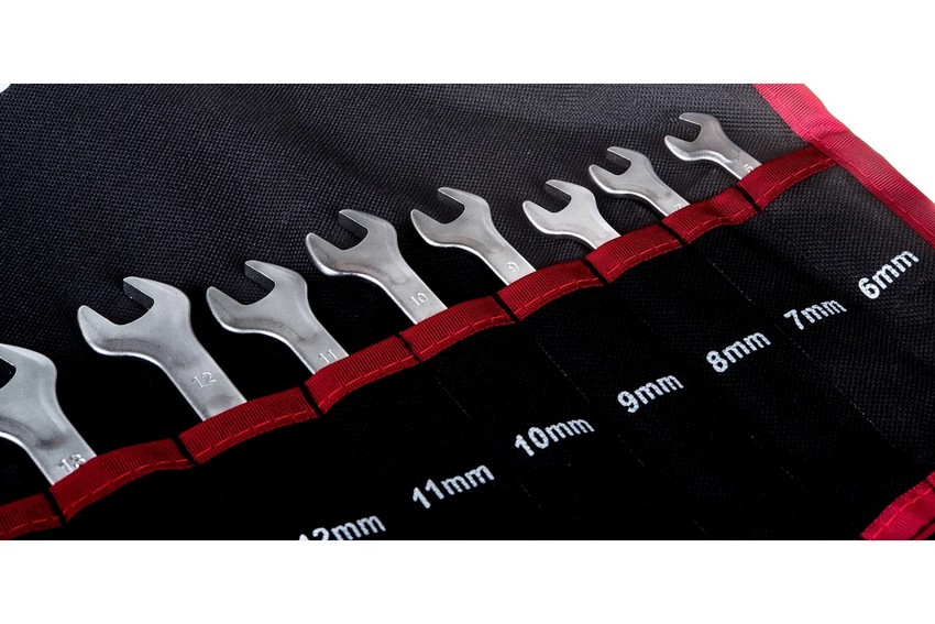 Набор рожково-накидных ключей (26пр) (6-32мм) на полотне Force 5261C