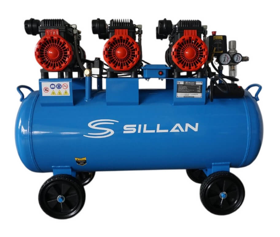 Компрессор воздушный Sillan (HM1.1JW*3/100L б/м) 100L/8Bar/230V Компрессор воздушный Sillan (HM1.1JW*3/100L б/м) 100L/8Bar/230V