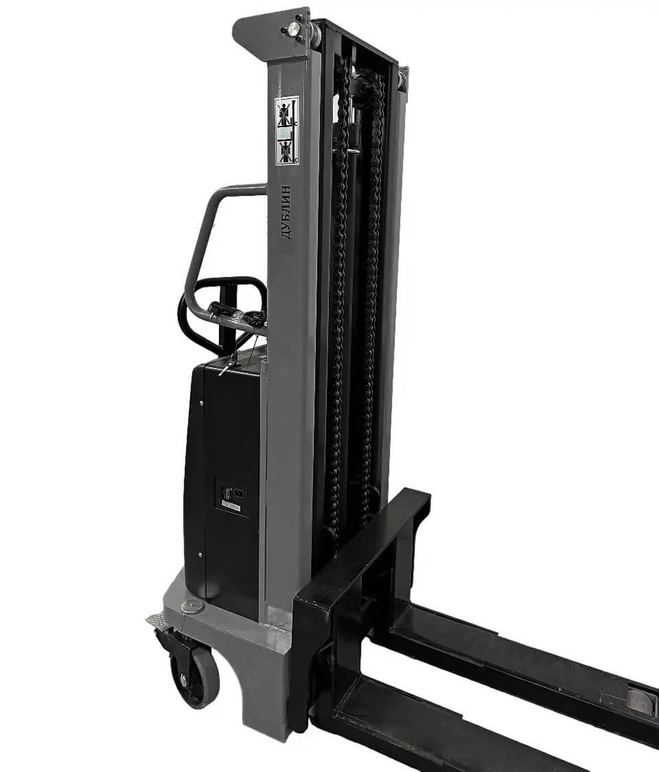 Штабелер гидравлический с электроподъемом ДУБЛИН 1500кг фото 13