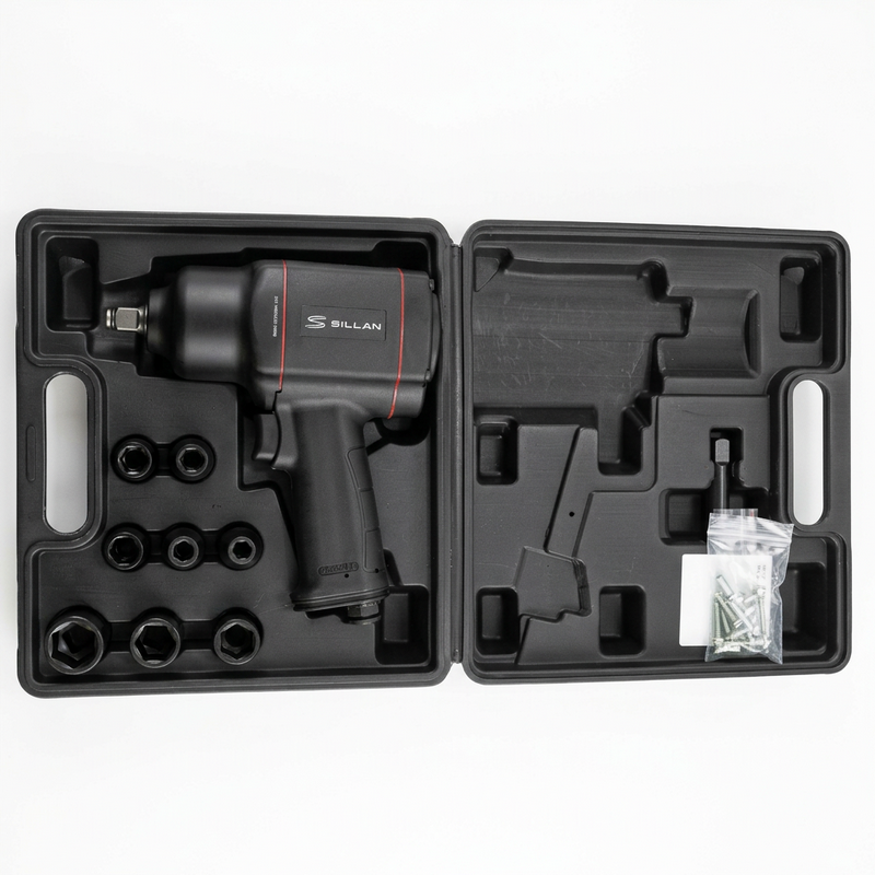 Пневмогайковерт ударный  в наборе RT-5232K 1/2