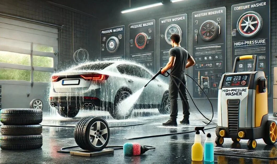Как работает аппарат высокого давления для мойки авто?
