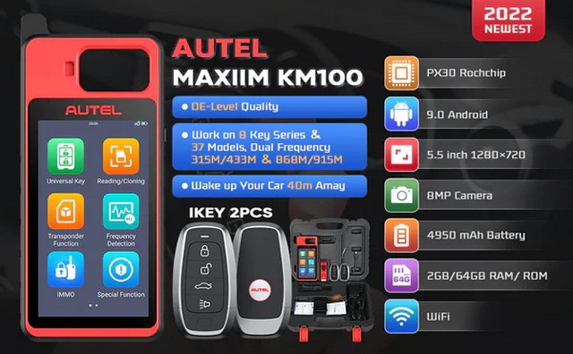 Программатор смарт-ключей Autel MaxiIM KM100