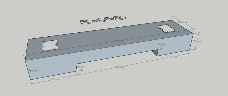 PL-4.0-2B (220V) с адаптерами, КОМПЛЕКТ Grey схема 4