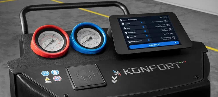 TEXA KONFORT 712 TOUCH FOR R1234yf панель управления