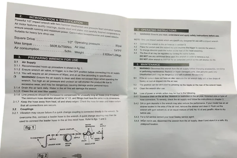 RT-5286K 1/2" воздушный композитный гайковерт