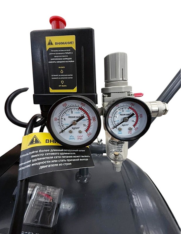 Компрессор воздушный Sillan (HM1.1JW*2/100L б/м) 100L/8Bar/230V