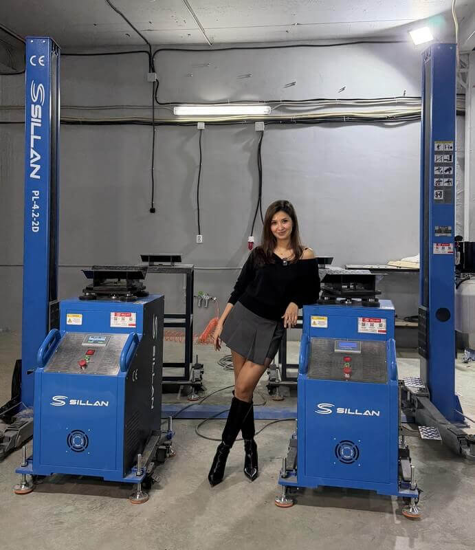 Вибростенд SILLAN DRL-4500 в работе