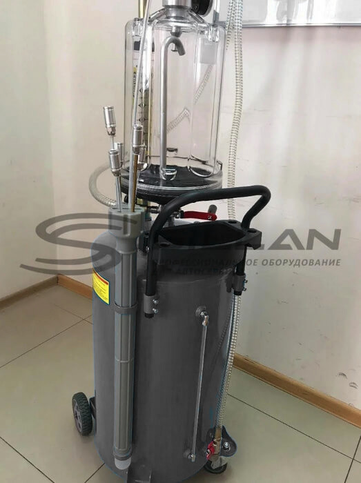 Установка сбора и замены масла с предкамерой (1шт/2 места) НС-2097 80л Grey Установка сбора и замены масла с предкамерой (1шт/2 места) НС-2097 80л Grey