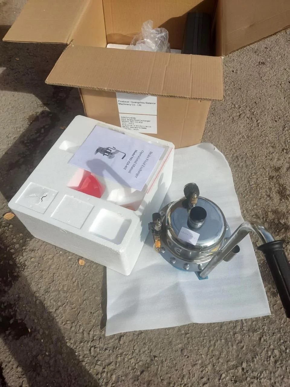 Аппарат по замене тормозной жидкости GS-432, Уценка, код: 171225-0002