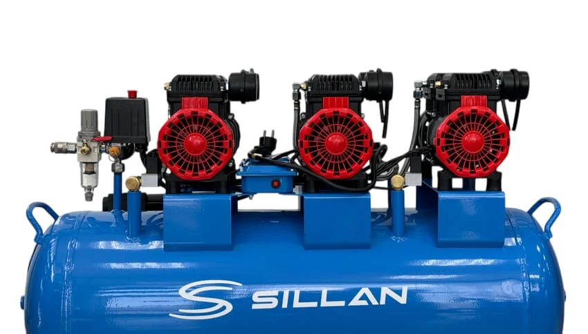 Компрессор воздушный Sillan (HM1.1JW*3/100L б/м) 100L/8Bar/230V
