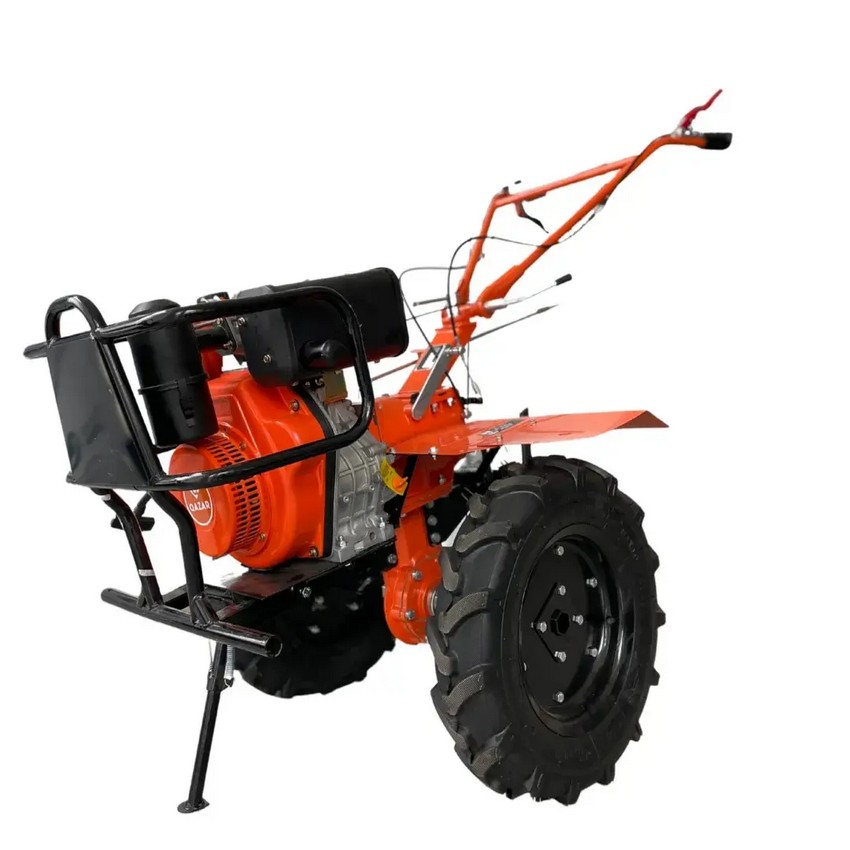 Дизельный мотокультиватор с электростартером Qazar MSD135 MQ (9 л.с., 5.00-12) КОМПЛЕКТ