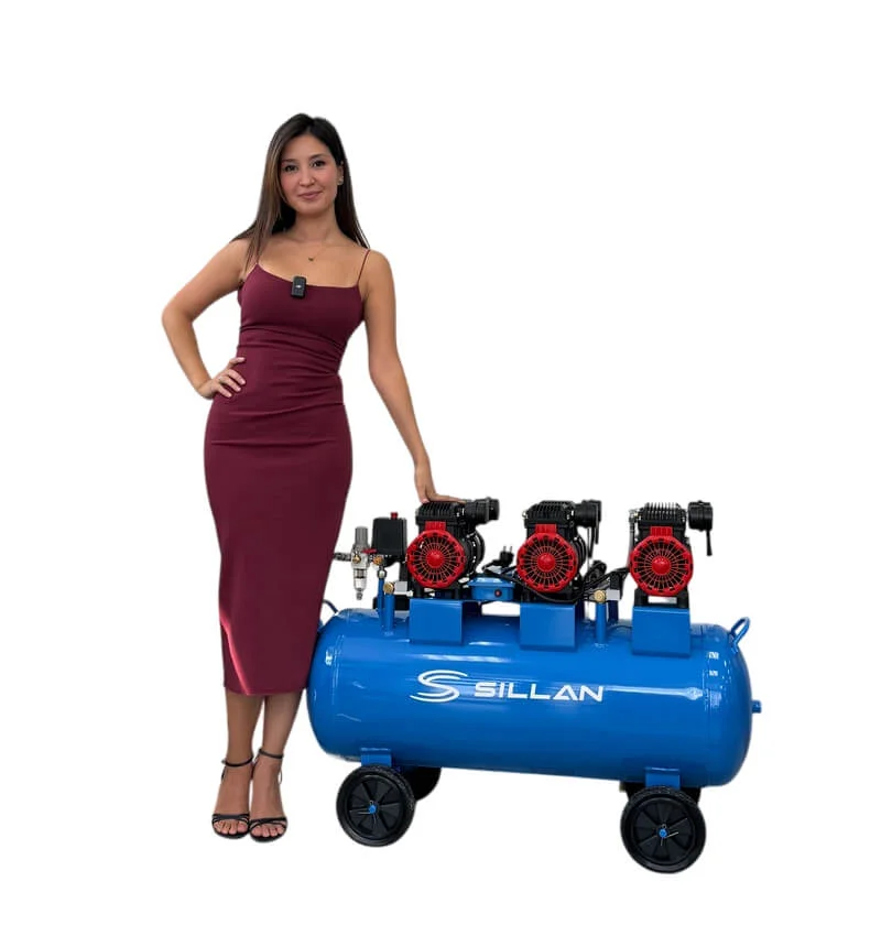 Компрессор воздушный Sillan (HM1.1JW*3/100L б/м) 100L/8Bar/230V