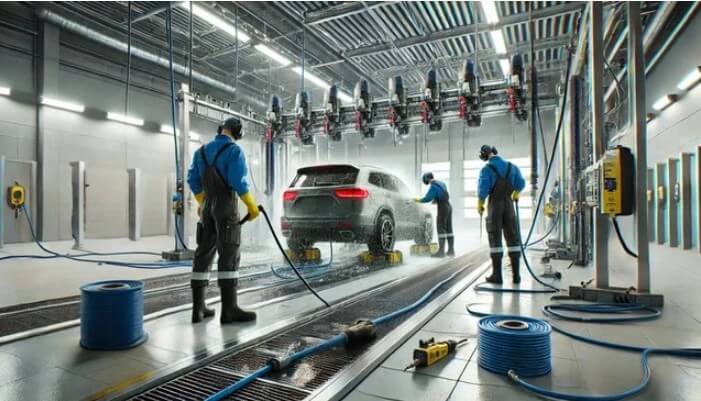 Монтаж оборудования для автомойки Монтаж оборудования для автомойки