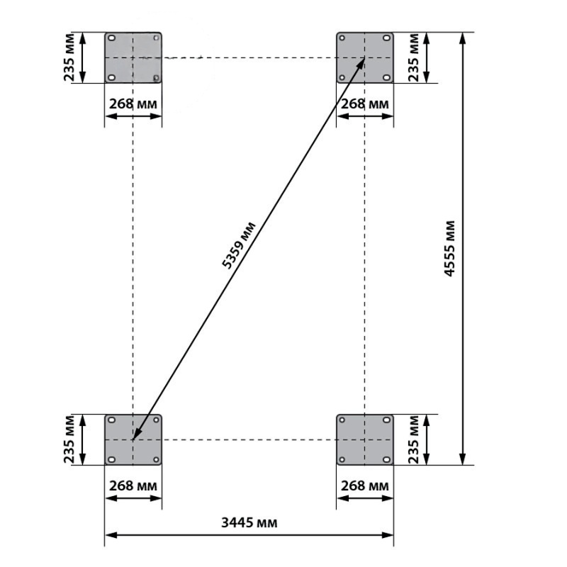 Установочные размеры