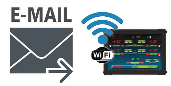 Отправка отчетов с планшета по email клиенту