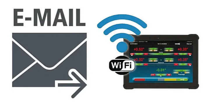 Отправка отчетов с планшета по email клиенту