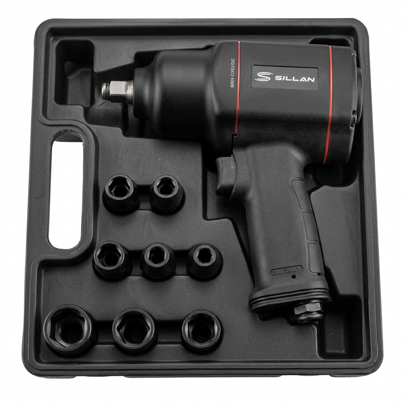 Пневмогайковерт ударный  в наборе RT-5232K 1/2 (аналог 5275К)