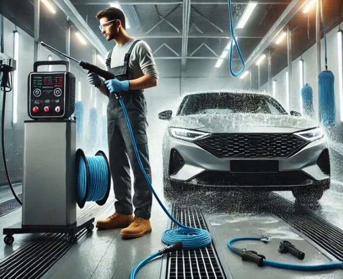 Установка аппарата для мойки Установка аппарата для мойки