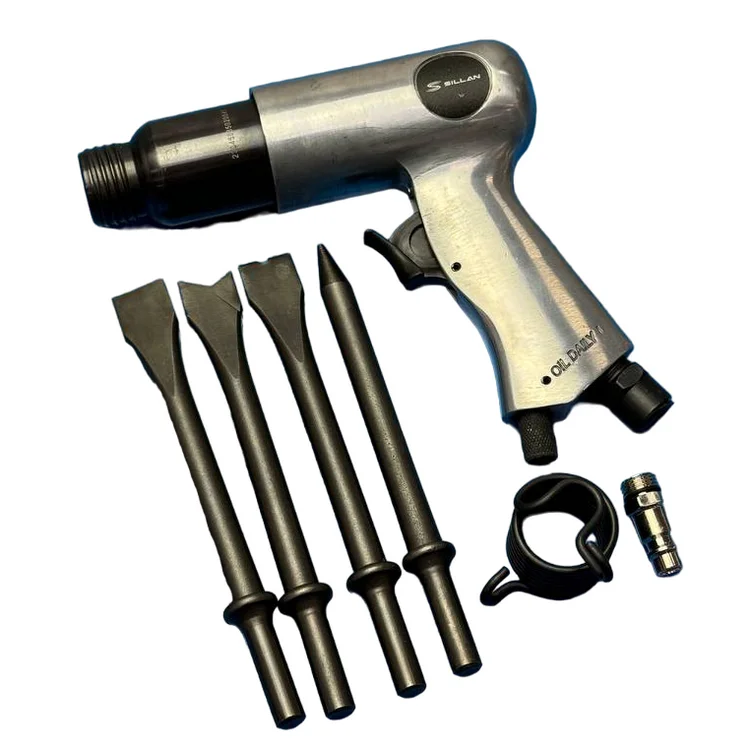 Пневмозубило с набором зубил SILLAN RT-3502