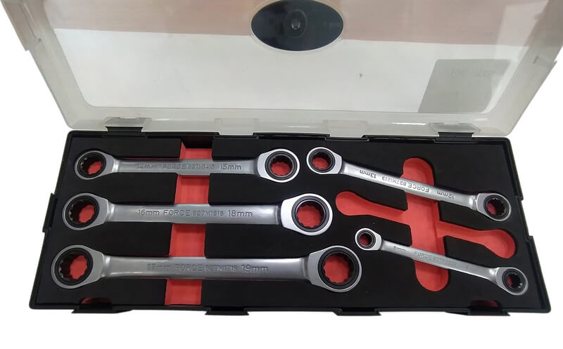 Набор трещоточных накидных ключей K50625 Уценка, код 190222-0001