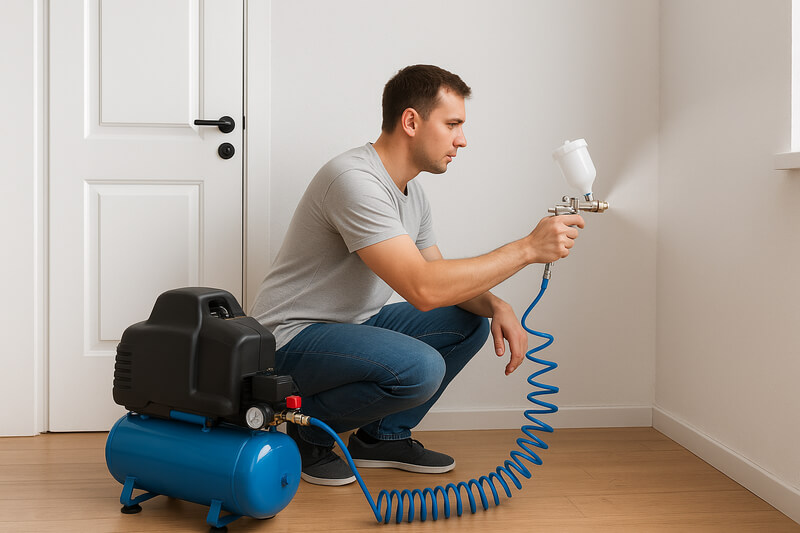 Безмасляный компрессор для дома и покраски фото